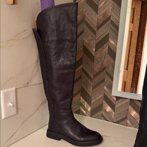 Franco Sarto Dark Brown Over the Knee Boots